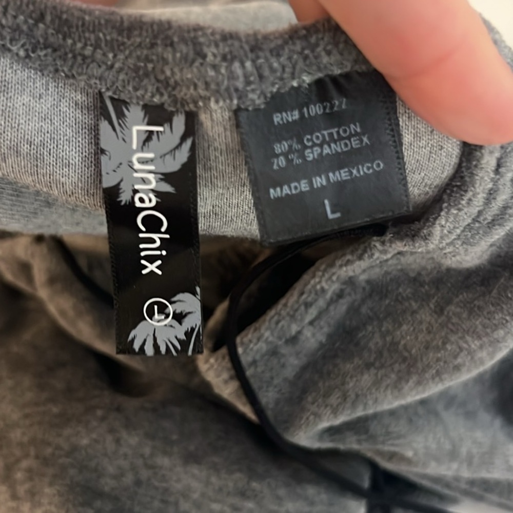 Lunachix Velour Grey,Tank Top Dress, Zumiez Gray Sleeveless Dress,EUC,Size Large - Picture 10 of 12
